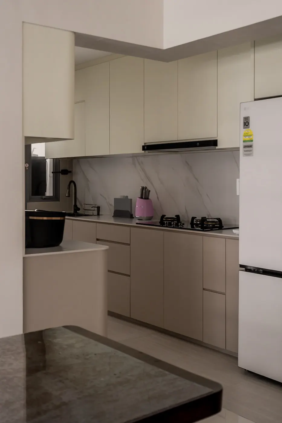 Kitchen with tall appliance cabinet, 325A Tengah Garden Walk