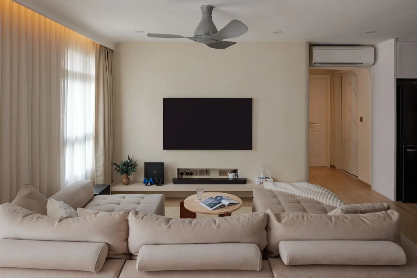 Living room with cove lighting, 265A Kim Keat